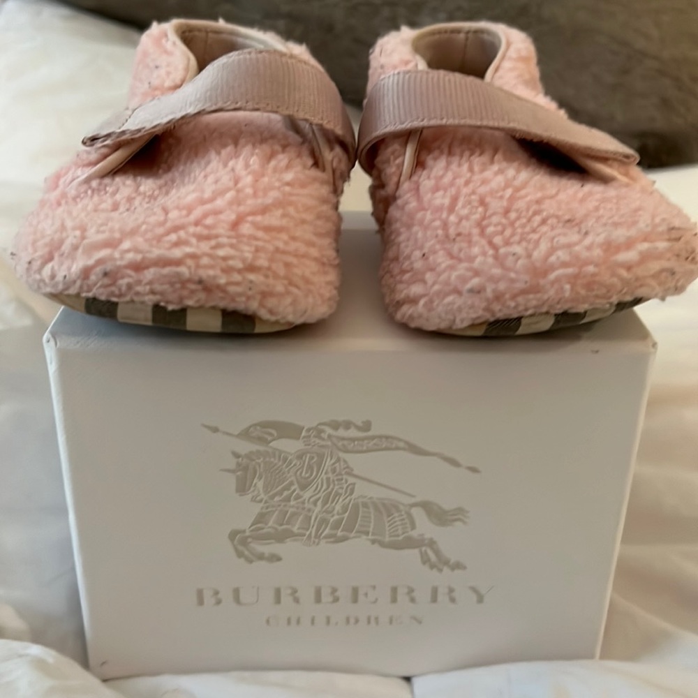 Burberry Sheepskin Infant Booties